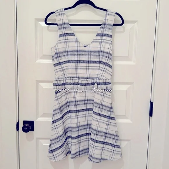 NWT Heartloom Peplum Tank Dress - Navy - Picture 1 of 3